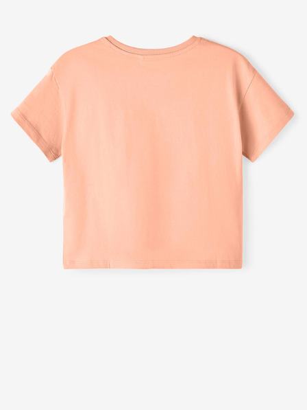 name it Apricotfarbenes Basic-Shirt für Mädchen name it Vita