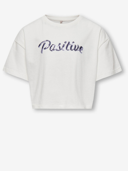 ONLY Weißes Mädchen-T-Shirt NUR Livia