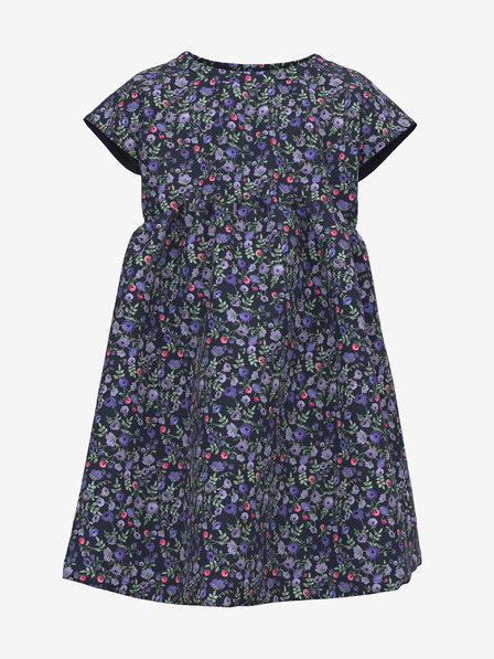 name it Dunkelblaues gemustertes Kleid für Mädchen, Name: Dotta