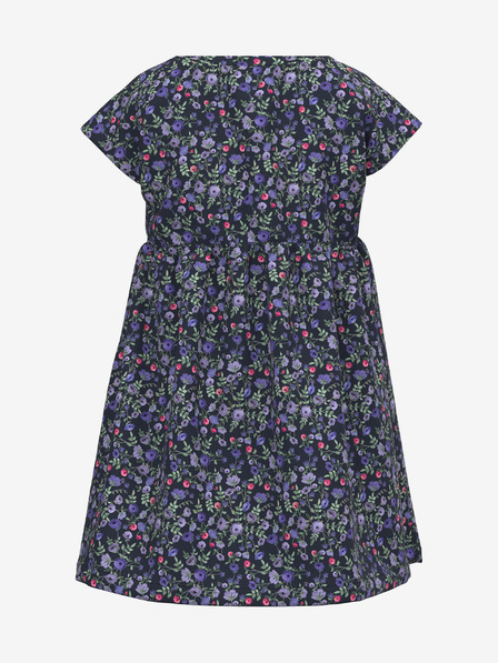 name it Dunkelblaues gemustertes Kleid für Mädchen, Name: Dotta