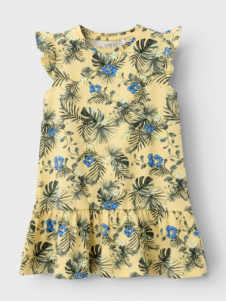 name it Gelbes gemustertes Kleid für Mädchen, Name: Florence