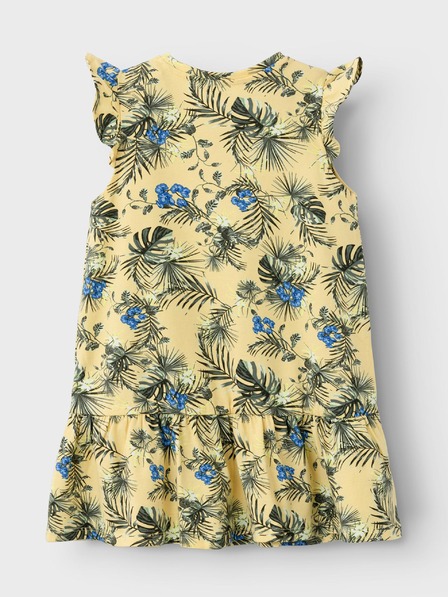 name it Gelbes gemustertes Kleid für Mädchen, Name: Florence