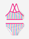 name it Weißer gestreifter Badeanzug für Mädchen name it Ziza