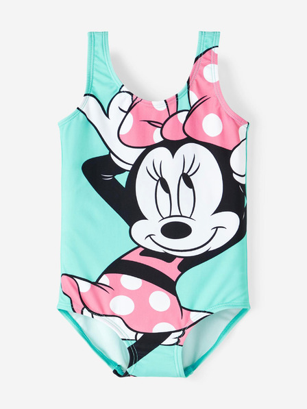 name it Der türkisfarbene Badeanzug für Mädchen heißt Mosa Minnie