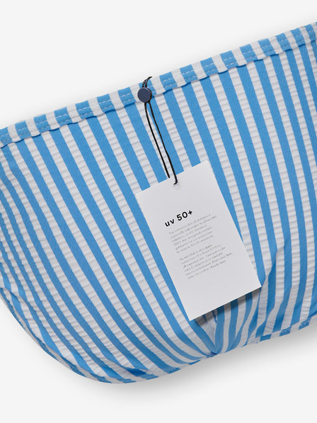 ONLY Zweiteiliger gestreifter Badeanzug für Mädchen, blau ONLY Kitty