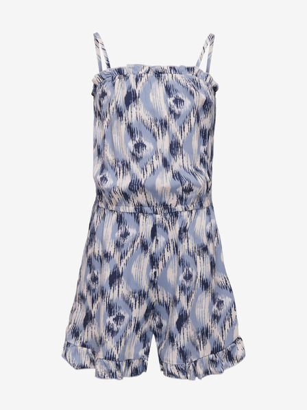 ONLY Blauer gemusterter Mädchen-Overall ONLY Nova