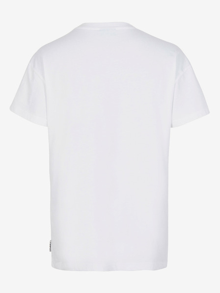 O'Neill Weißes bedrucktes O'Neill CONNECTIVE GRAPHIC LONG TSHIRT für Damen