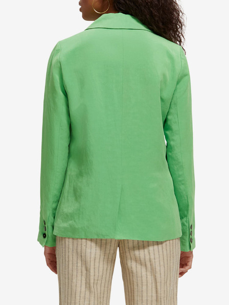 Scotch & Soda Grüne Damen-Leinenjacke Scotch & Soda