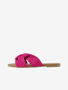 Pieces Dunkelrosa Damen-Slipper aus Wildleder Pieces Visana