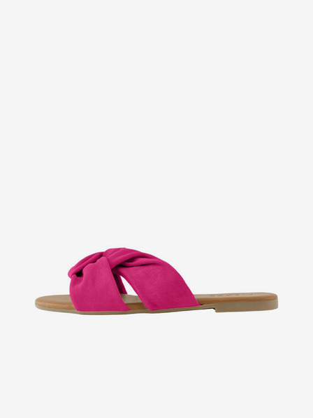Pieces Dunkelrosa Damen-Slipper aus Wildleder Pieces Visana