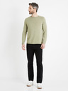 Celio Grün gestromter Herrenpullover Celio Dereveur