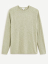 Celio Grün gestromter Herrenpullover Celio Dereveur