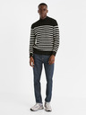 Celio Schwarzer gestreifter Herrenpullover Celio Denerio