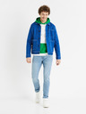 Celio Grün-weißes Herren-Celio-Demultico-Sweatshirt