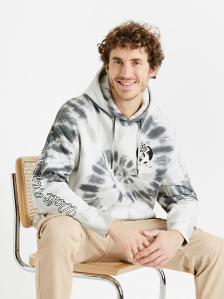 Celio Graues gemustertes Herren-Sweatshirt Celio Goofy
