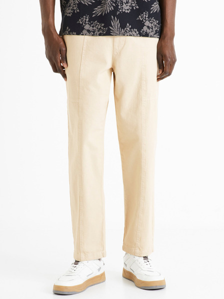 Celio Cremefarbene Herren-Cropped-Hose Celio Dorust
