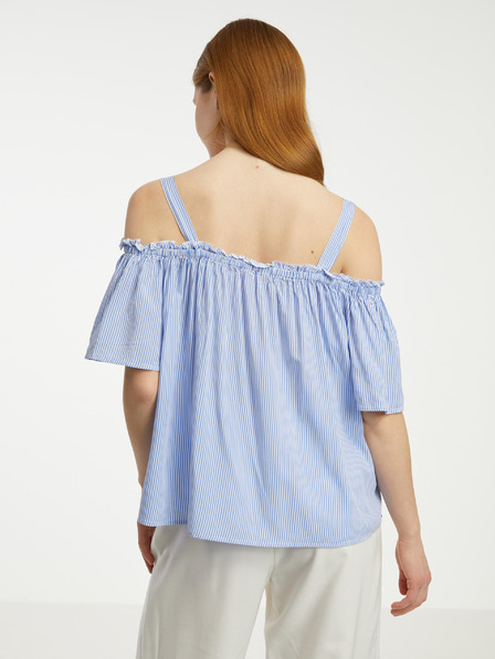 CAMAIEU Weiß-blau gestreifte Damenbluse CAMAIEU