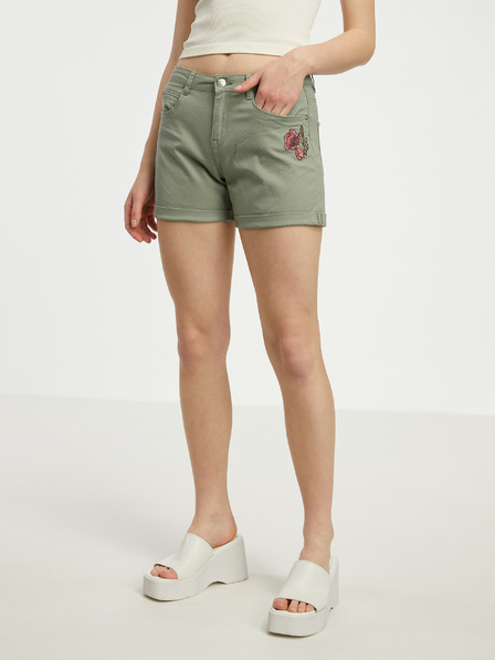 CAMAIEU Grüne Denim-Shorts für Frauen CAMAIEU