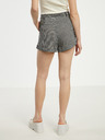 CAMAIEU Weiß und schwarz karierte Shorts für Damen CAMAIEU