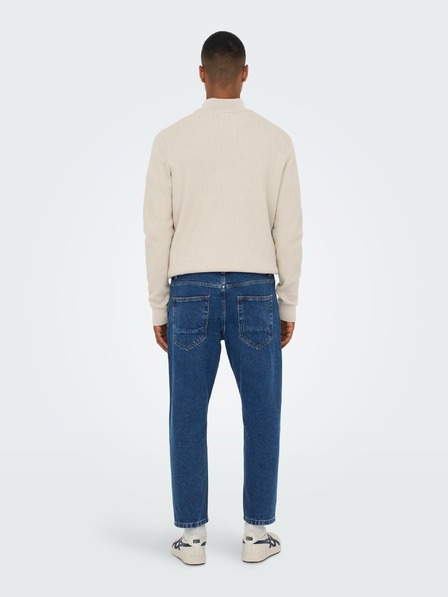 ONLY & SONS Blaue Herrenjeans mit geradem Schnitt ONLY & SONS Savi