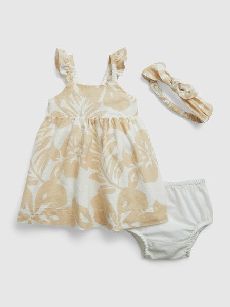 GAP Baby Leinenkleid mit Haarband GAP