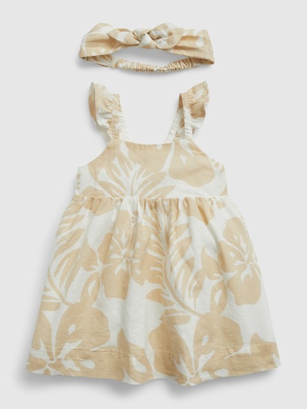 GAP Baby Leinenkleid mit Haarband GAP