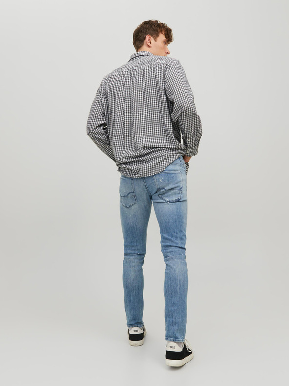 Jack & Jones Blaue Herren-Skinny-Fit-Jeans Jack & Jones Glenn