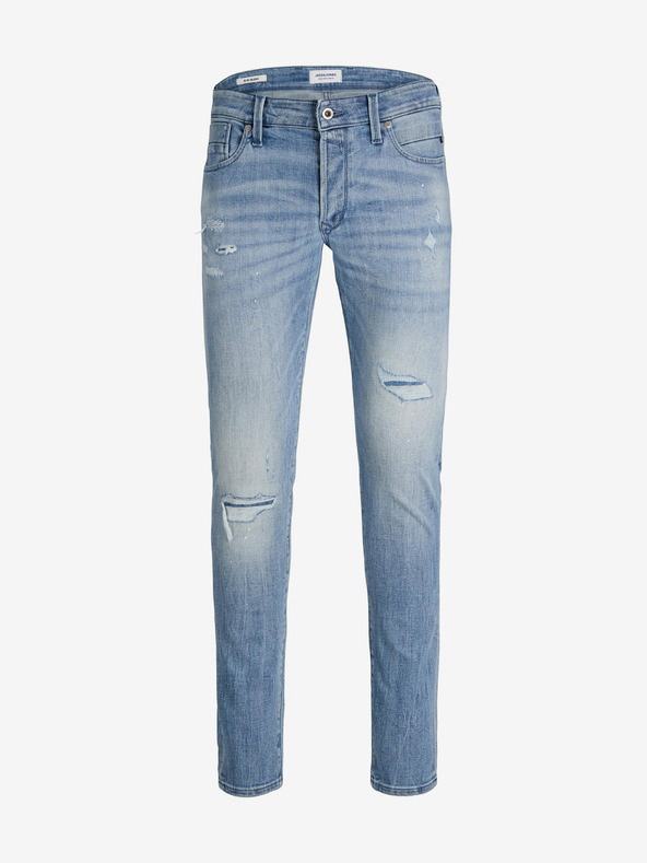 Jack & Jones Blaue Herren-Skinny-Fit-Jeans Jack & Jones Glenn