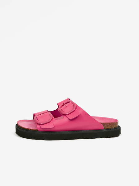 Ojju Rosa Damen Plateau-Pantoffeln aus Leder OJJU