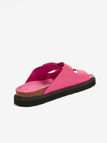 Ojju Rosa Damen Plateau-Pantoffeln aus Leder OJJU