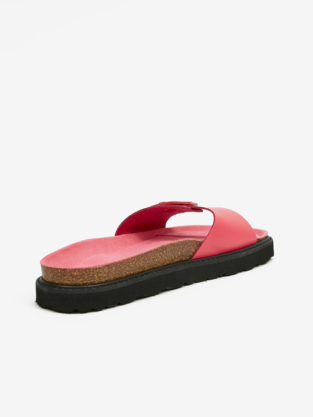 Ojju Rosa Damen Plateau-Pantoffeln aus Leder OJJU