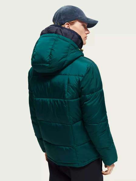 Scotch & Soda Dunkelgrüne Herren-Winterjacke Scotch & Soda