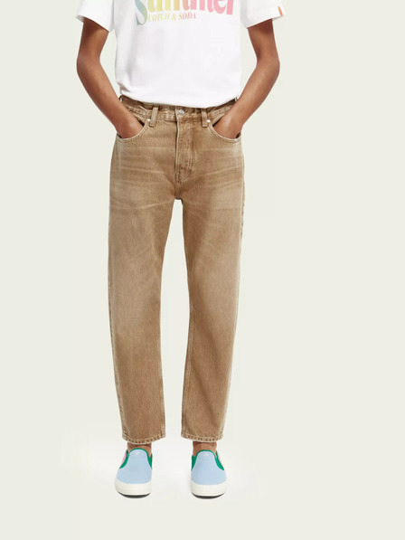 Scotch & Soda Beigefarbene Herrenjeans mit geradem Schnitt Scotch & Soda