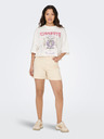 ONLY Weißes Damen-T-Shirt in Übergröße ONLY Lucy