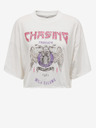 ONLY Weißes Damen-T-Shirt in Übergröße ONLY Lucy