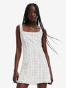 Desigual Desigual Newcastle Cremefarbenes Damen-Spitzenkleid