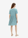 Tom Tailor Cremefarbenes und blaues gemustertes Damenkleid von Tom Tailor