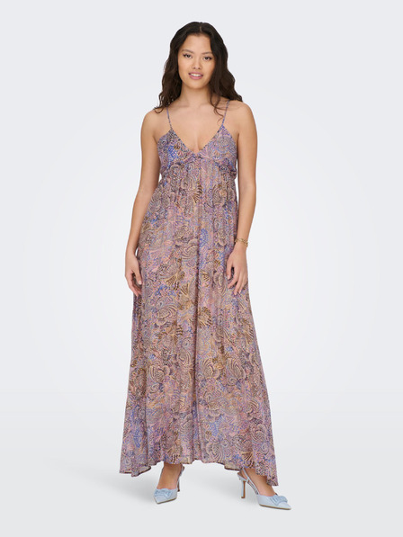 ONLY Braun und blau gemusterte Damen-Maxi-Shorts ONLY Phoenix