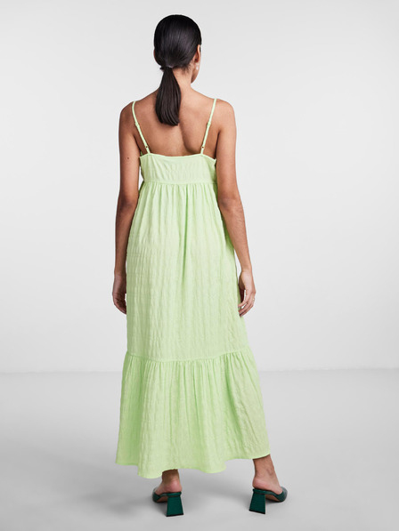 Pieces Hellgrünes Damen-Maxikleid Pieces Louise