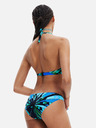 Desigual Blaues gemustertes Damen-Bikini-Oberteil Desigual Bukit