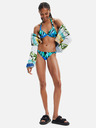 Desigual Blaues gemustertes Damen-Bikini-Oberteil Desigual Bukit
