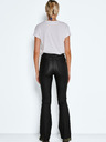 Noisy May Schwarze Damen Lederhose mit ausgestelltem Schnitt Noisy May Sallie