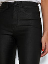 Noisy May Schwarze Damen Lederhose mit ausgestelltem Schnitt Noisy May Sallie