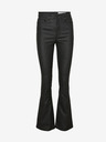 Noisy May Schwarze Damen Lederhose mit ausgestelltem Schnitt Noisy May Sallie