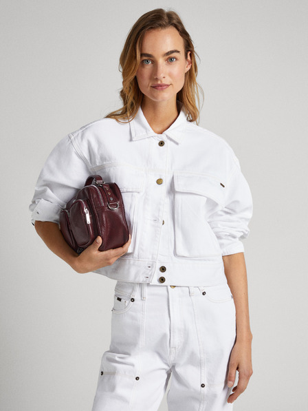Pepe Jeans Weiße Pepe Jeans Frankie Jeansjacke für Damen