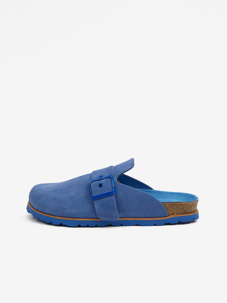 Ojju Blaue Damenpantoffeln aus Wildleder OJJU