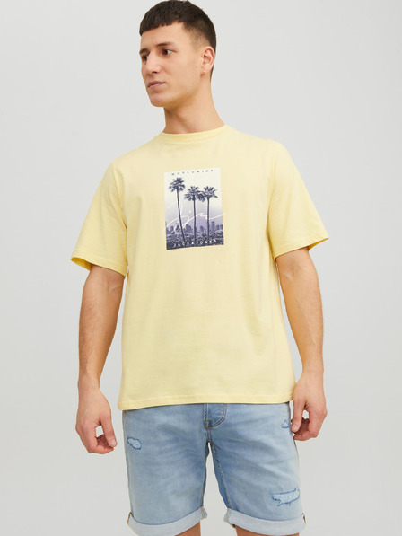 Jack & Jones Hellgelbes Jack & Jones Splash T-Shirt für Herren