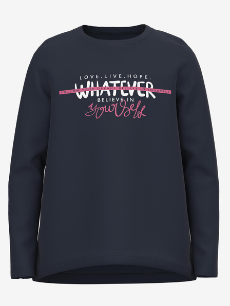 name it Dunkelblaues Mädchen-Sweatshirt mit dem Namen Violet