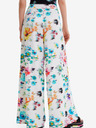 Desigual Weiße Desigual Daniela Damenhose mit Blumenmuster