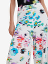 Desigual Weiße Desigual Daniela Damenhose mit Blumenmuster